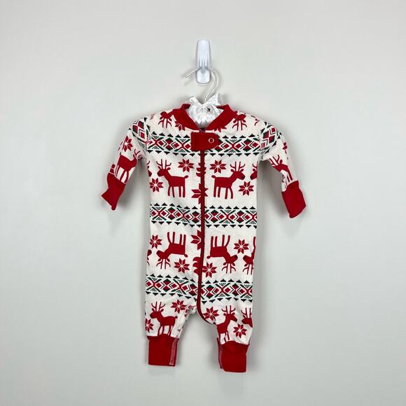 Hanna Andersson Dear Deer Pajamas 50 cm 0-3 Months - Picture 1 of 6